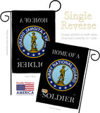 Home of National Guard Soldier - Military Americana Vertical Impressions Decorative Flags HG108468 Made In USA