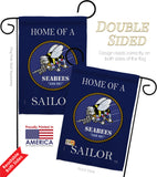 Home of Seabees Sailor - Military Americana Vertical Impressions Decorative Flags HG108469 Made In USA