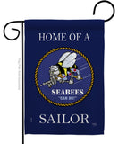 Home of Seabees Sailor - Military Americana Vertical Impressions Decorative Flags HG108469 Made In USA