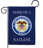 Home of Navy Sailor - Military Americana Vertical Impressions Decorative Flags HG108471 Made In USA