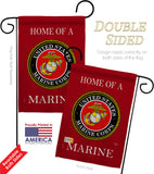 Home of Marine Corps - Military Americana Vertical Impressions Decorative Flags HG108473 Made In USA