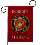 Home of Marine Corps - Military Americana Vertical Impressions Decorative Flags HG108473 Made In USA