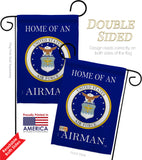 Home of Airman - Military Americana Vertical Impressions Decorative Flags HG108475 Made In USA