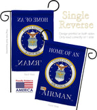 Home of Airman - Military Americana Vertical Impressions Decorative Flags HG108475 Made In USA