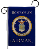 Home of Airman - Military Americana Vertical Impressions Decorative Flags HG108475 Made In USA