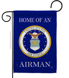 Home of Airman - Military Americana Vertical Impressions Decorative Flags HG108475 Made In USA