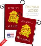 Home of Marine Dog - Military Americana Vertical Impressions Decorative Flags HG108476 Made In USA