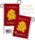 Home of Marine Dog - Military Americana Vertical Impressions Decorative Flags HG108476 Made In USA