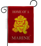 Home of Marine Dog - Military Americana Vertical Impressions Decorative Flags HG108476 Made In USA