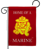 Home of Marine Dog - Military Americana Vertical Impressions Decorative Flags HG108476 Made In USA