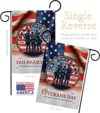 US Veterams - Military Americana Vertical Impressions Decorative Flags HG108486 Made In USA