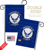 Proud Aunt Airman - Military Americana Vertical Impressions Decorative Flags HG108487 Made In USA