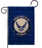 Proud Aunt Airman - Military Americana Vertical Impressions Decorative Flags HG108487 Made In USA