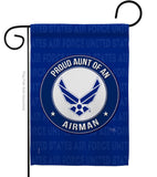 Proud Aunt Airman - Military Americana Vertical Impressions Decorative Flags HG108487 Made In USA