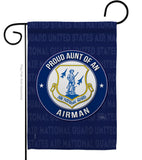 Air Force Proud Aunt Airman - Military Americana Vertical Impressions Decorative Flags HG108489 Made In USA