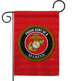 Proud Aunt Marines - Military Americana Vertical Impressions Decorative Flags HG108491 Made In USA