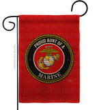 Proud Aunt Marines - Military Americana Vertical Impressions Decorative Flags HG108491 Made In USA