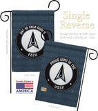 Proud Aunt USSF - Military Americana Vertical Impressions Decorative Flags HG108495 Made In USA