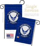 Proud Brother Airman - Military Americana Vertical Impressions Decorative Flags HG108496 Made In USA