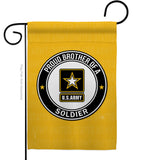 Proud Brother Soldier - Military Americana Vertical Impressions Decorative Flags HG108497 Made In USA