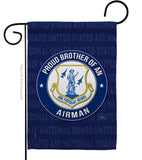 Air Force Proud Brother Airman - Military Americana Vertical Impressions Decorative Flags HG108498 Made In USA