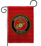 Proud Brother Marines - Military Americana Vertical Impressions Decorative Flags HG108500 Made In USA