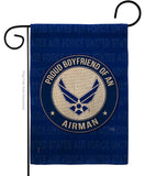 Proud Boyfriend Airman - Military Americana Vertical Impressions Decorative Flags HG108505 Made In USA