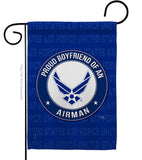 Proud Boyfriend Airman - Military Americana Vertical Impressions Decorative Flags HG108505 Made In USA