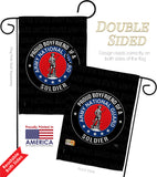 Army Proud Boyfriend Soldier - Military Americana Vertical Impressions Decorative Flags HG108510 Made In USA