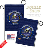 Seabees Proud Boyfriend Sailor - Military Americana Vertical Impressions Decorative Flags HG108512 Made In USA