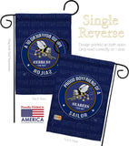 Seabees Proud Boyfriend Sailor - Military Americana Vertical Impressions Decorative Flags HG108512 Made In USA