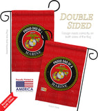 Proud Dad Marines - Military Americana Vertical Impressions Decorative Flags HG108518 Made In USA