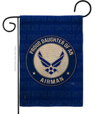 Proud Daughter Airman - Military Americana Vertical Impressions Decorative Flags HG108523 Made In USA