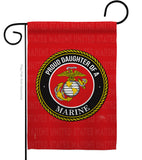 Proud Daughter Marines - Military Americana Vertical Impressions Decorative Flags HG108527 Made In USA