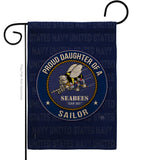 Seabees Proud Daughter Sailor - Military Americana Vertical Impressions Decorative Flags HG108530 Made In USA