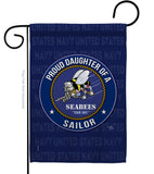 Seabees Proud Daughter Sailor - Military Americana Vertical Impressions Decorative Flags HG108530 Made In USA