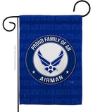 Proud Family Airman - Military Americana Vertical Impressions Decorative Flags HG108532 Made In USA