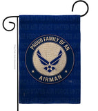 Proud Family Airman - Military Americana Vertical Impressions Decorative Flags HG108532 Made In USA