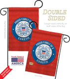 Proud Family Coastie - Military Americana Vertical Impressions Decorative Flags HG108535 Made In USA