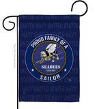 Seabees Proud Family Sailor - Military Americana Vertical Impressions Decorative Flags HG108539 Made In USA