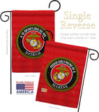 Proud Girlfriend Marines - Military Americana Vertical Impressions Decorative Flags HG108545 Made In USA