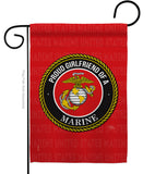 Proud Girlfriend Marines - Military Americana Vertical Impressions Decorative Flags HG108545 Made In USA