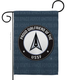 Proud Girlfriend USSF - Military Americana Vertical Impressions Decorative Flags HG108549 Made In USA