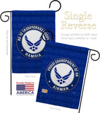 Proud Grandparent Airman - Military Americana Vertical Impressions Decorative Flags HG108550 Made In USA