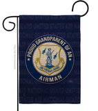 Air Force Proud Grandparent Airman - Military Americana Vertical Impressions Decorative Flags HG108552 Made In USA