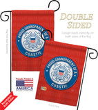 Proud Grandparent Coastie - Military Americana Vertical Impressions Decorative Flags HG108553 Made In USA