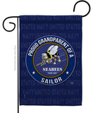 Seabees Proud Grandparent Sailor - Military Americana Vertical Impressions Decorative Flags HG108557 Made In USA