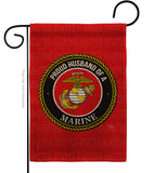 Proud Husband Marines - Military Americana Vertical Impressions Decorative Flags HG108563 Made In USA