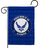 Proud Mom Airman - Military Americana Vertical Impressions Decorative Flags HG108568 Made In USA