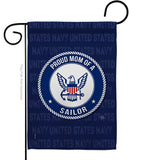 Proud Mom Sailor - Military Americana Vertical Impressions Decorative Flags HG108574 Made In USA